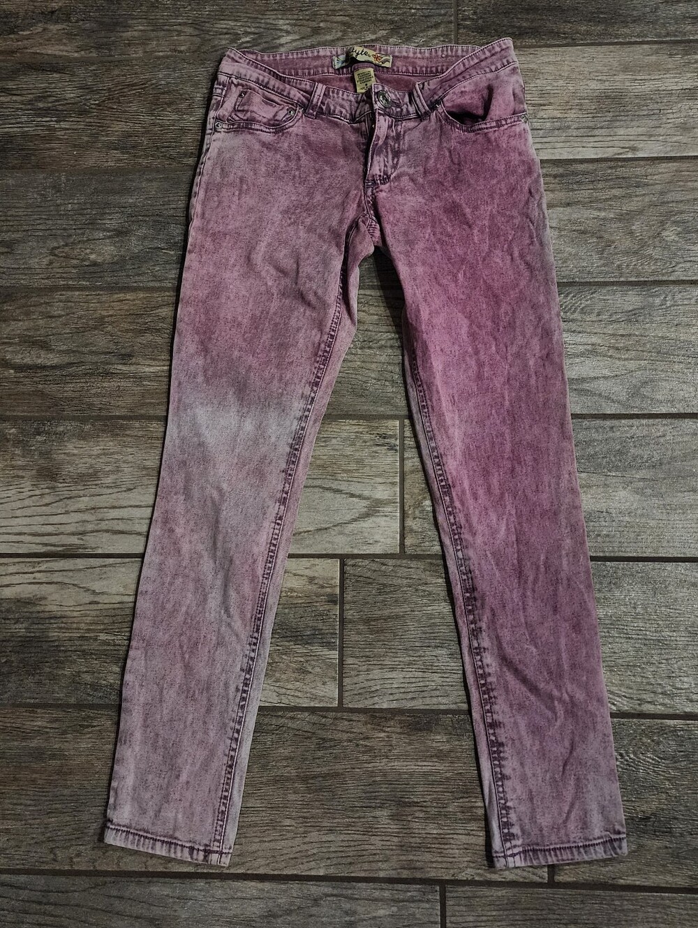 Y2K Purple Faded Jeans Size 9